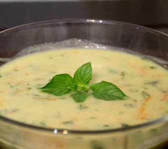 Barley Soup with White Sauce