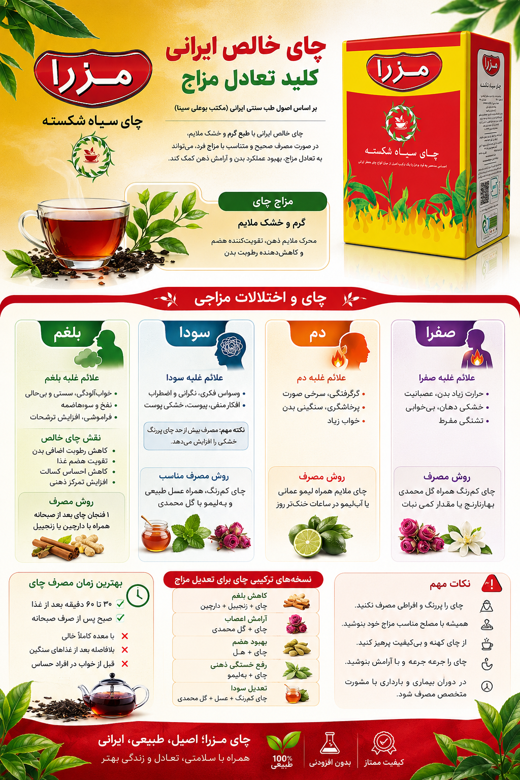 🍃 آیا یک فنجان چای خالص ایرانی میتواند بلغم، سودا و صفرا را متعادل کند؟ 🍃 آیا یک فنجان چای خالص ایرانی میتواند بلغم، سودا و صفرا را متعادل کند؟